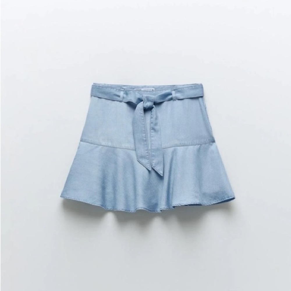 NWT Zara denim skort size medium